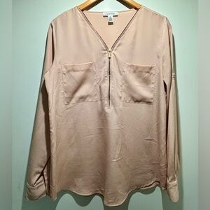 Calvin Klein Light Pink V-Neck Top